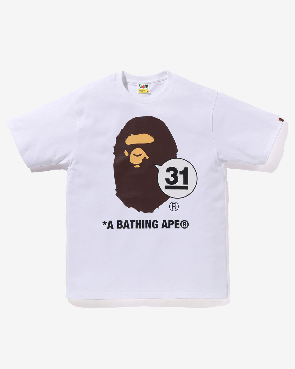 Ape 31st Anniversary Ape Head Tee White