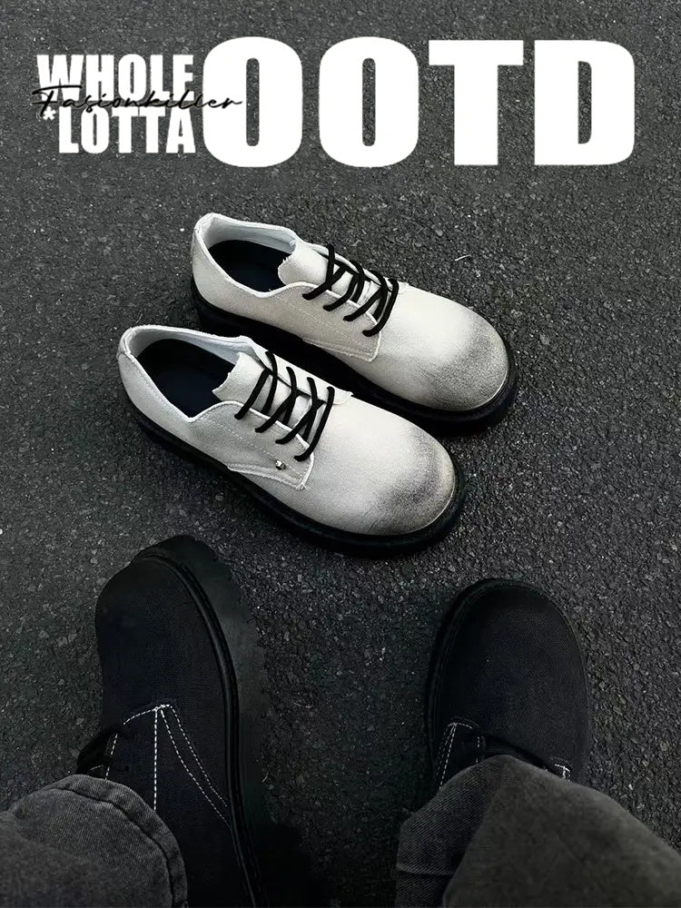 NewRockstarChoppa Unclaimed – Retro Denim Derby Loafers