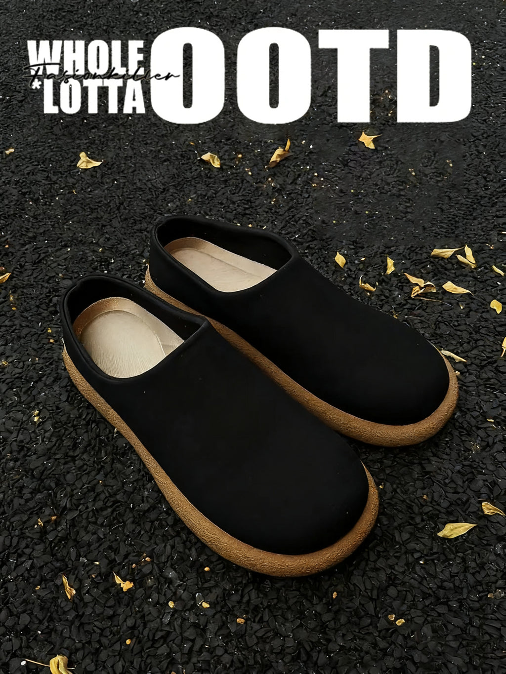 FIRSTCORNER CleanLine Mule – Minimalist Leather Closed-Toe Slip-Ons