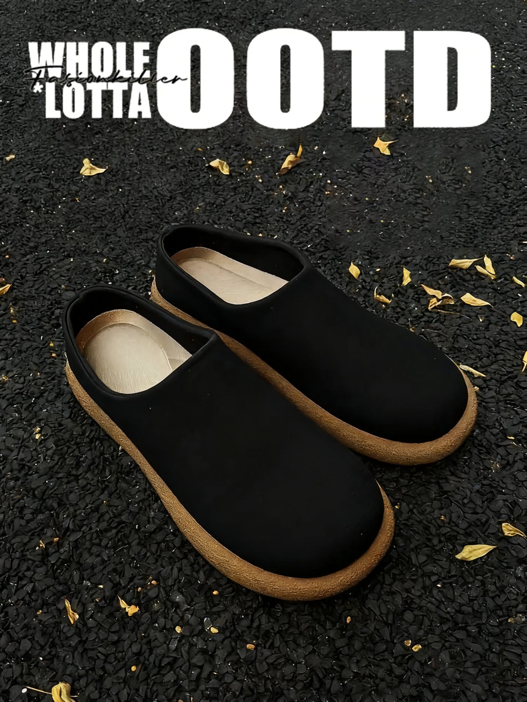 FIRSTCORNER CleanLine Mule – Minimalist Leather Closed-Toe Slip-Ons