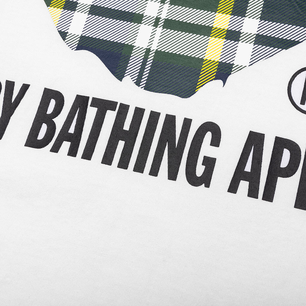 ape Check By Bathing Ape Tee  - White