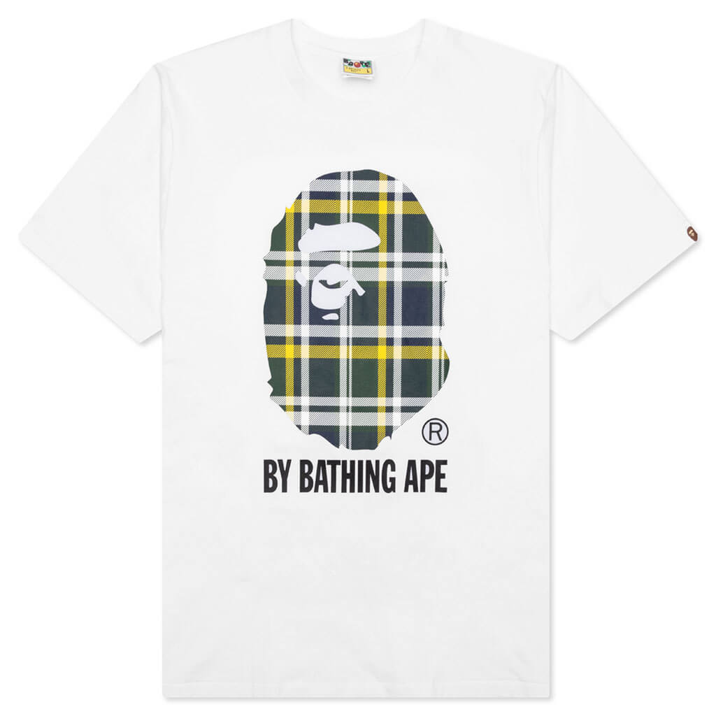 ape Check By Bathing Ape Tee  - White