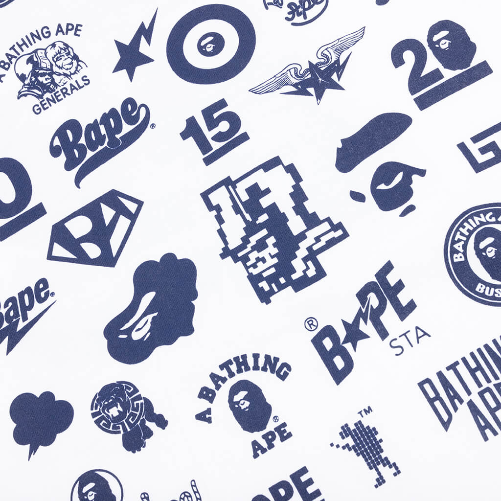 Ape 30th Anniversary Tee #2 - White/Navy