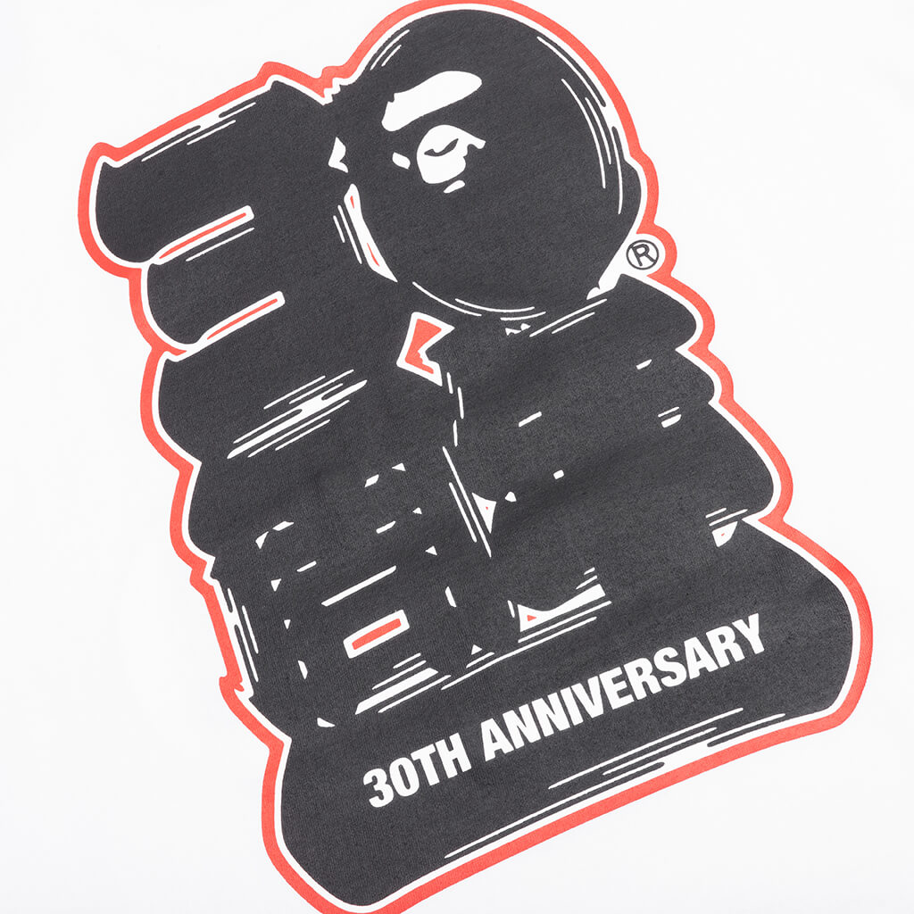Ape 30th Anniversary Ape Head Tee - White/Navy