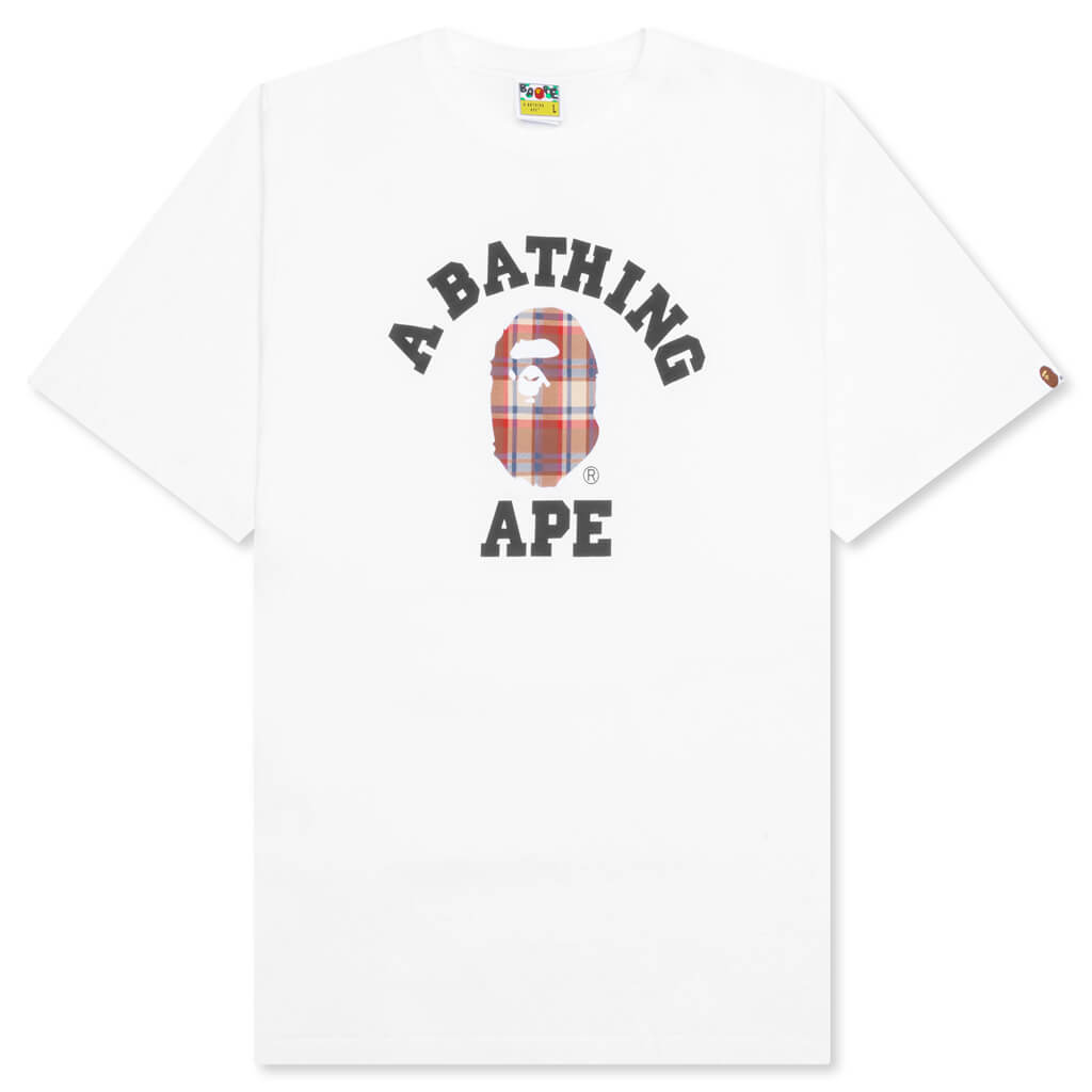 Ape Check College Tee - White