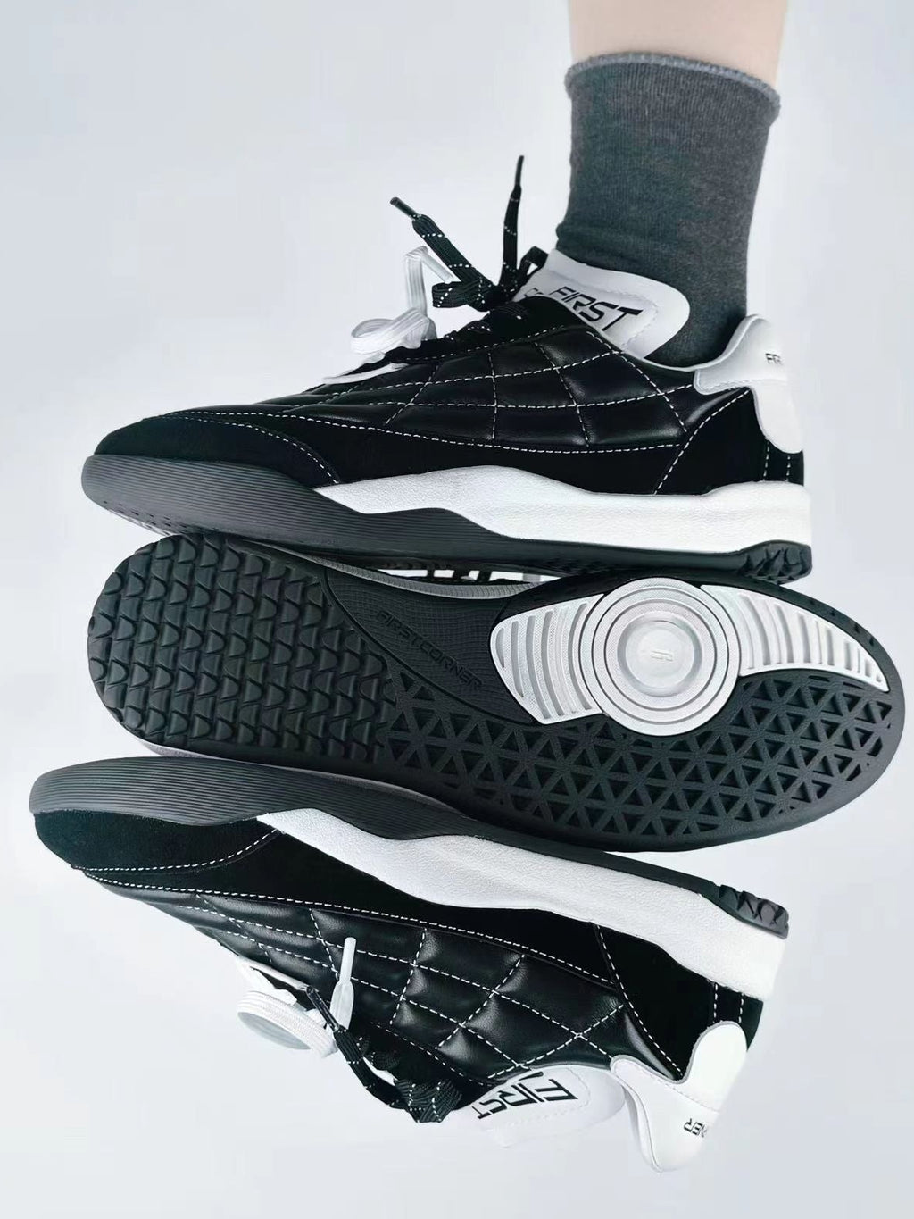 VORTEX90. by FIRSTCORNER | Handcrafted Retro Sheepskin Sneakers