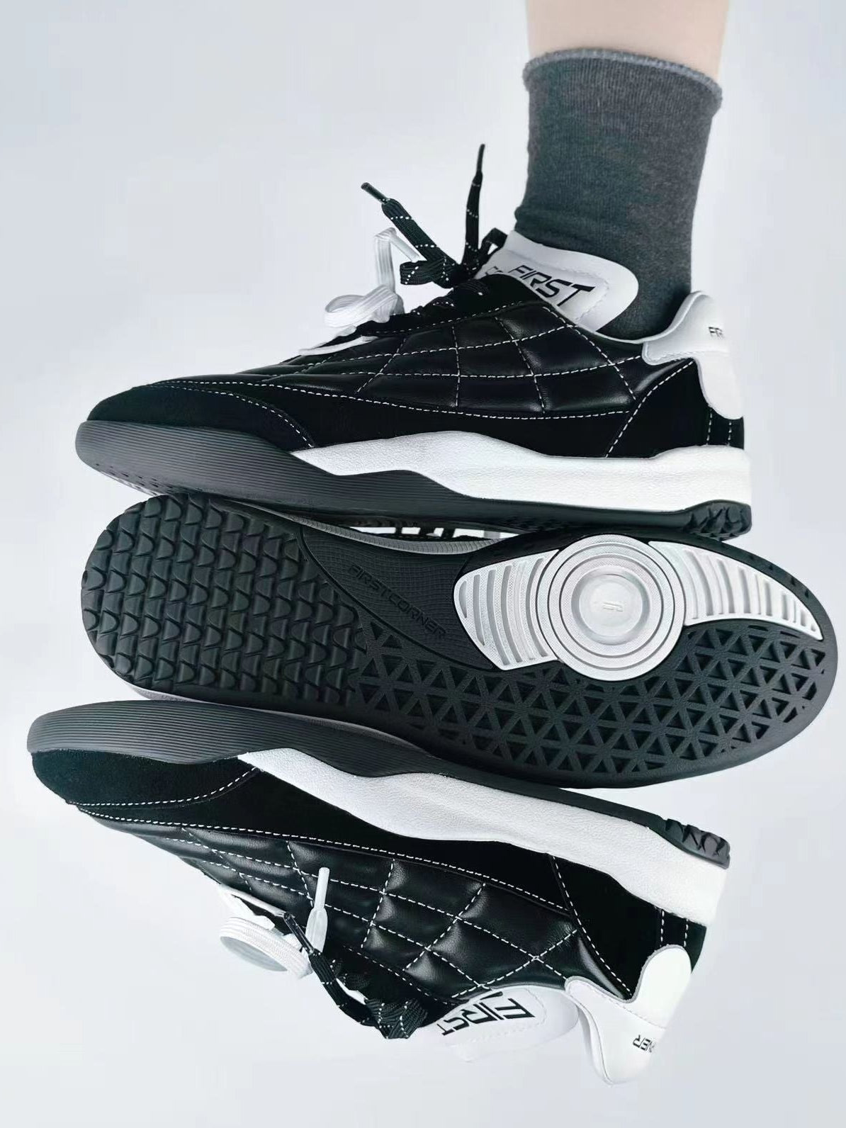 VORTEX90. by FIRSTCORNER | Handcrafted Retro Sheepskin Sneakers